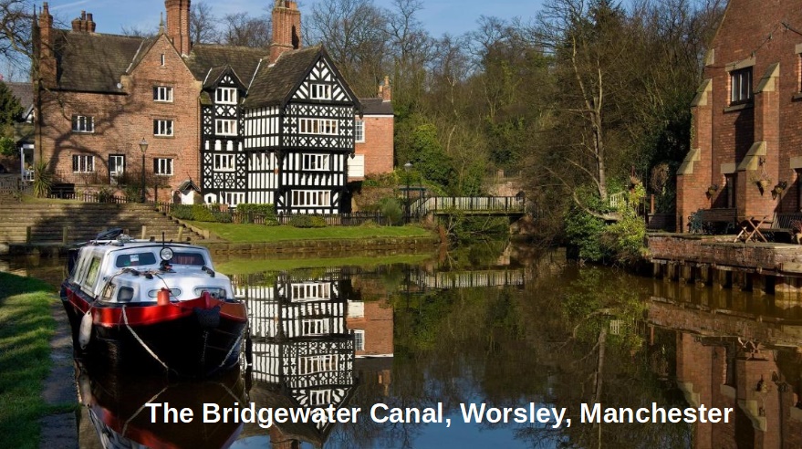 The Bridgewater Canal in Worsley, Manchester